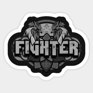 Classic Vintage Fighter Sticker